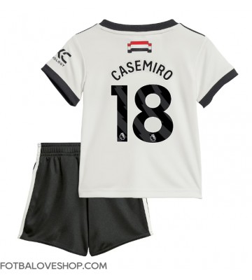 Manchester United Casemiro #18 Dětské Alternativní Dres 2024-25 Krátký Rukáv (+ trenýrky)